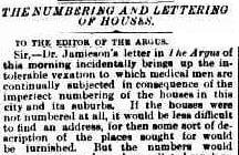 The complaint letter in The Argus, 1887.