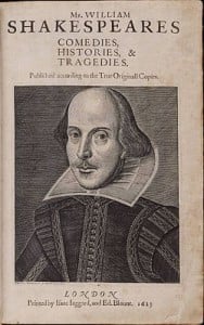 Droeshout portrait of Shakespeare