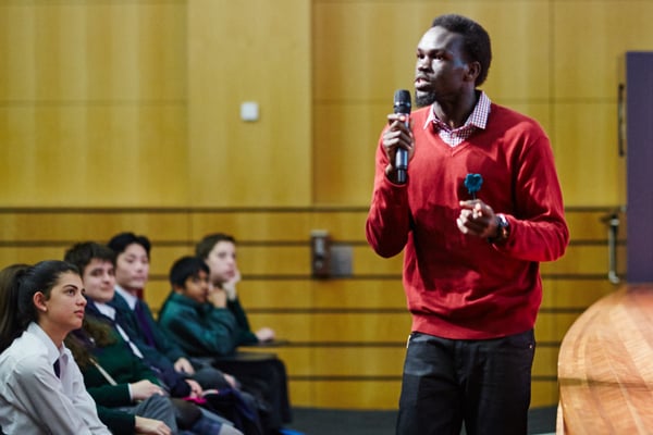 Abe Nouk speaking at Reading Matters 2015