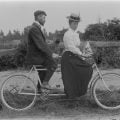 Mr and Mrs Hanify on tandem, 10 March 1900, State Library Victoria