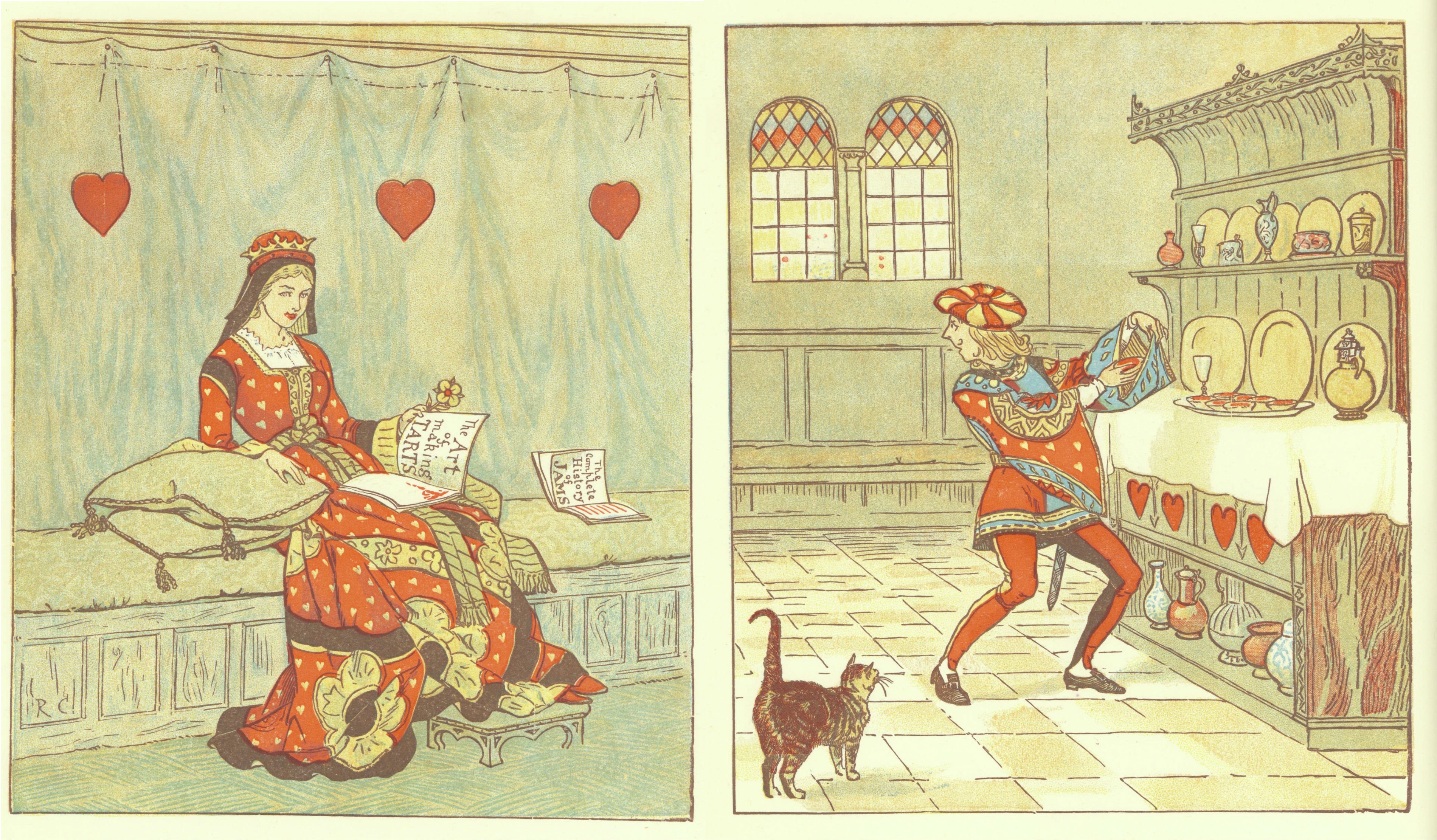 Illustrations from The Queen of Hearts