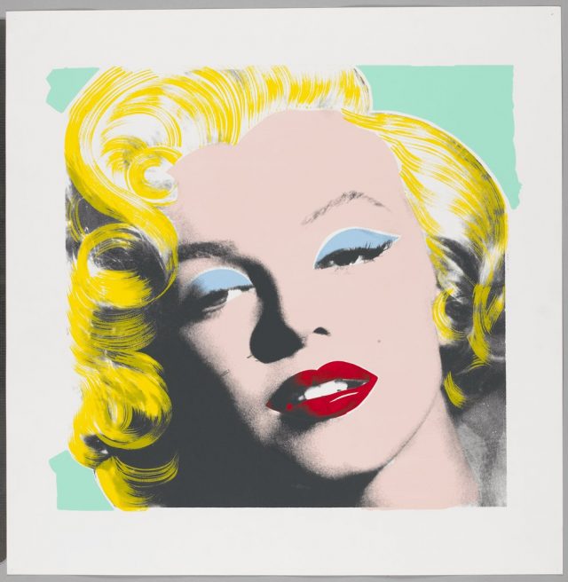 pop art portrait of Marilyn Monroe