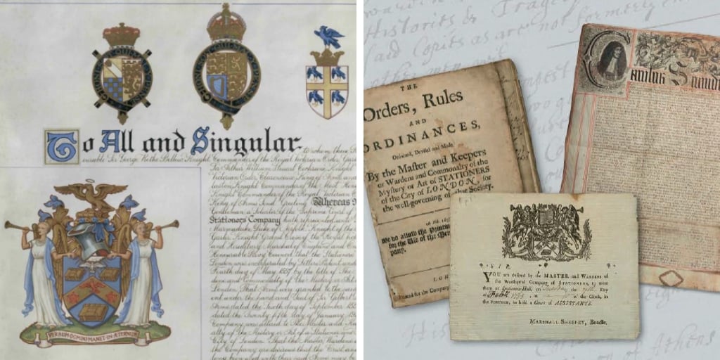 rare material form the Stationers' Company Archive