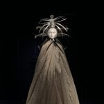 Mannequin with head piece and cloak