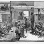 Illustration of 19th-century classroom