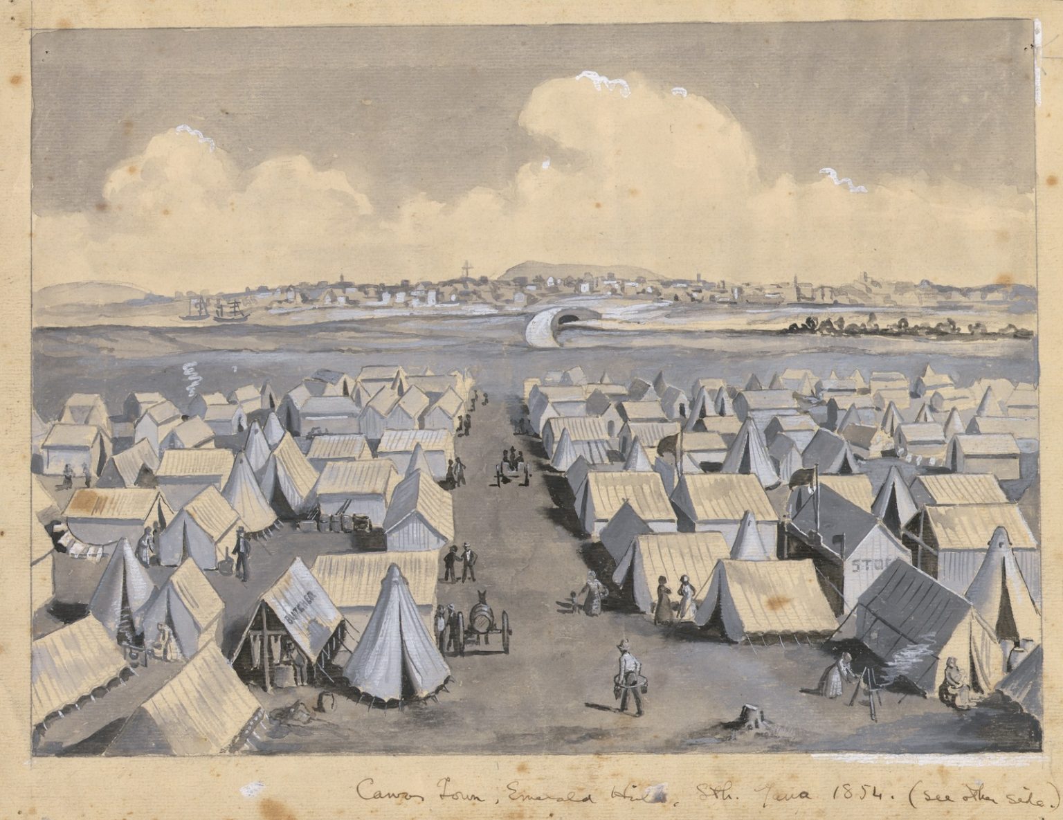 State Library Victoria Canvas Town ‘a floating city, devoured by the