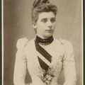 Portrait of an unidentified young woman, photograph by Louis Grouzelle, (between 1880 and 1890?]
