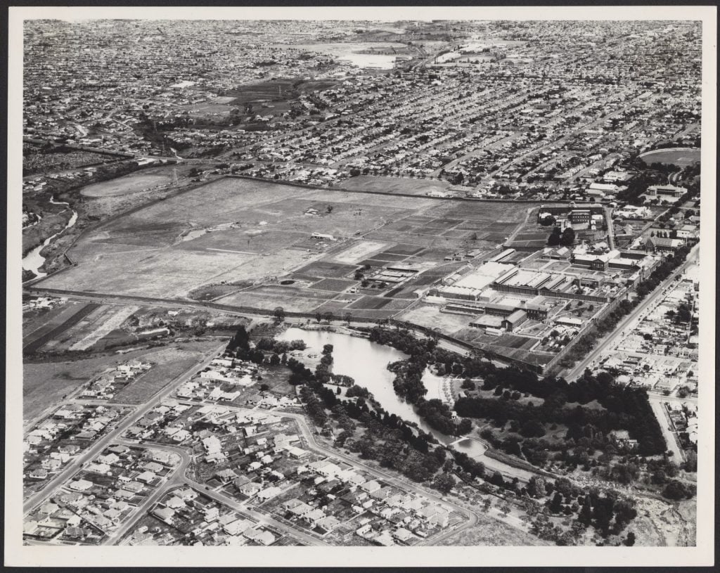 Aerial view of Coburg and Pentridge Prison Victoria