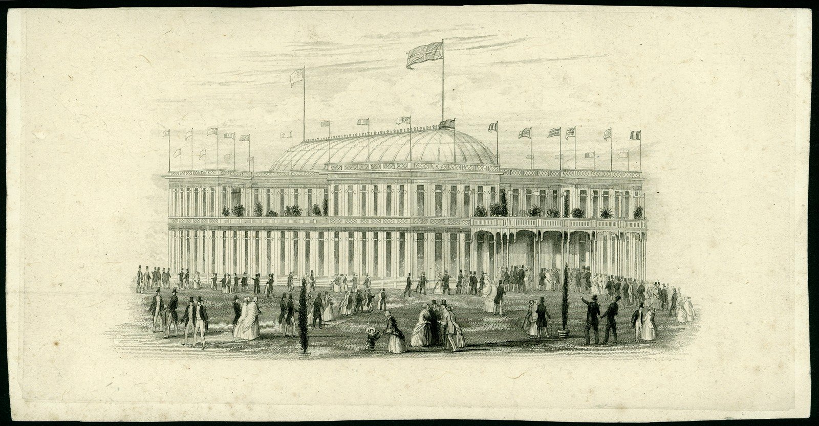 Images of Melbourne's first exhibition building