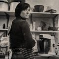 Stephanie Alexander in her kitchen, photographer unknown (MS 13338, Box 16, File 7)