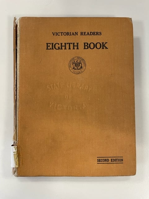 Photo of front cover of "The Victorian readers eighth book"