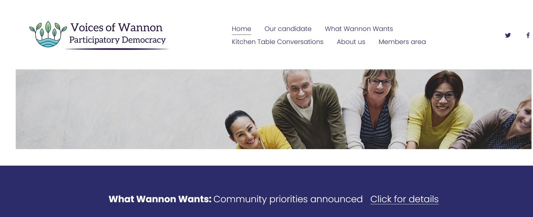 Screenshot from website Voices of Wannon