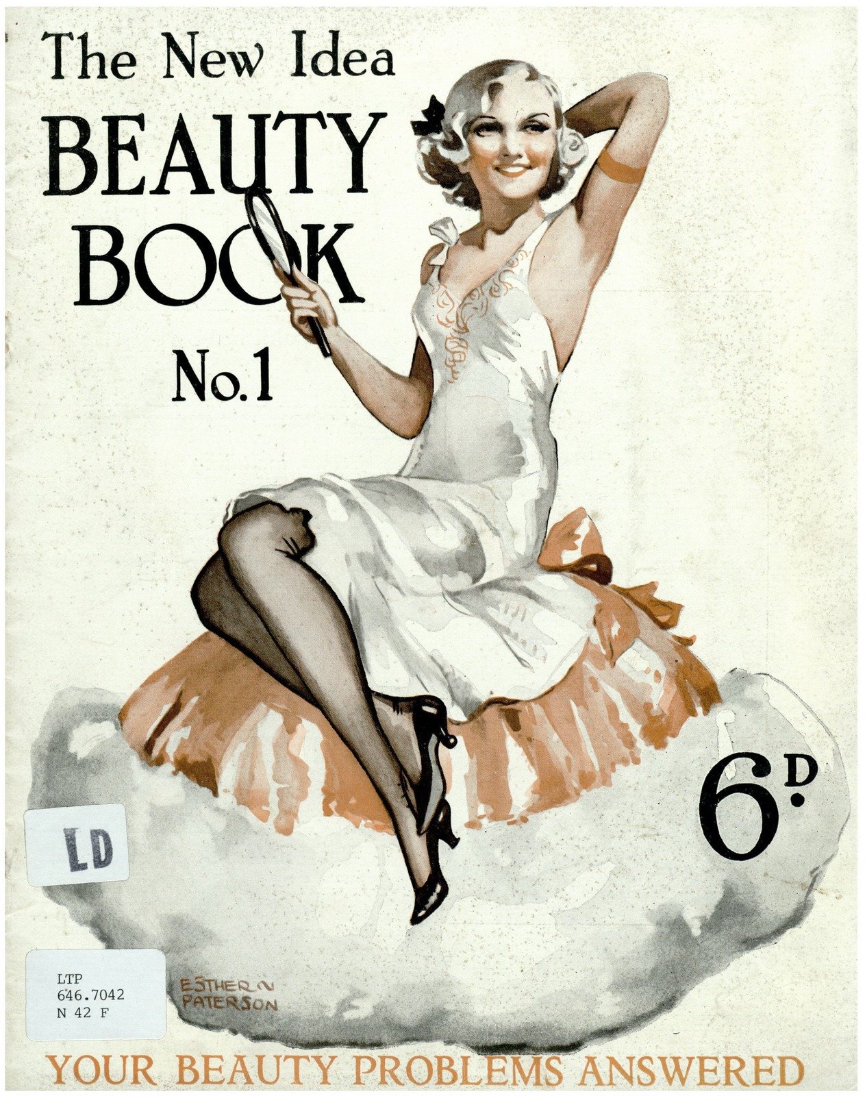 Cover of New Idea featuring woman in white dress and title 'New Idea Beauty book. No. 1'