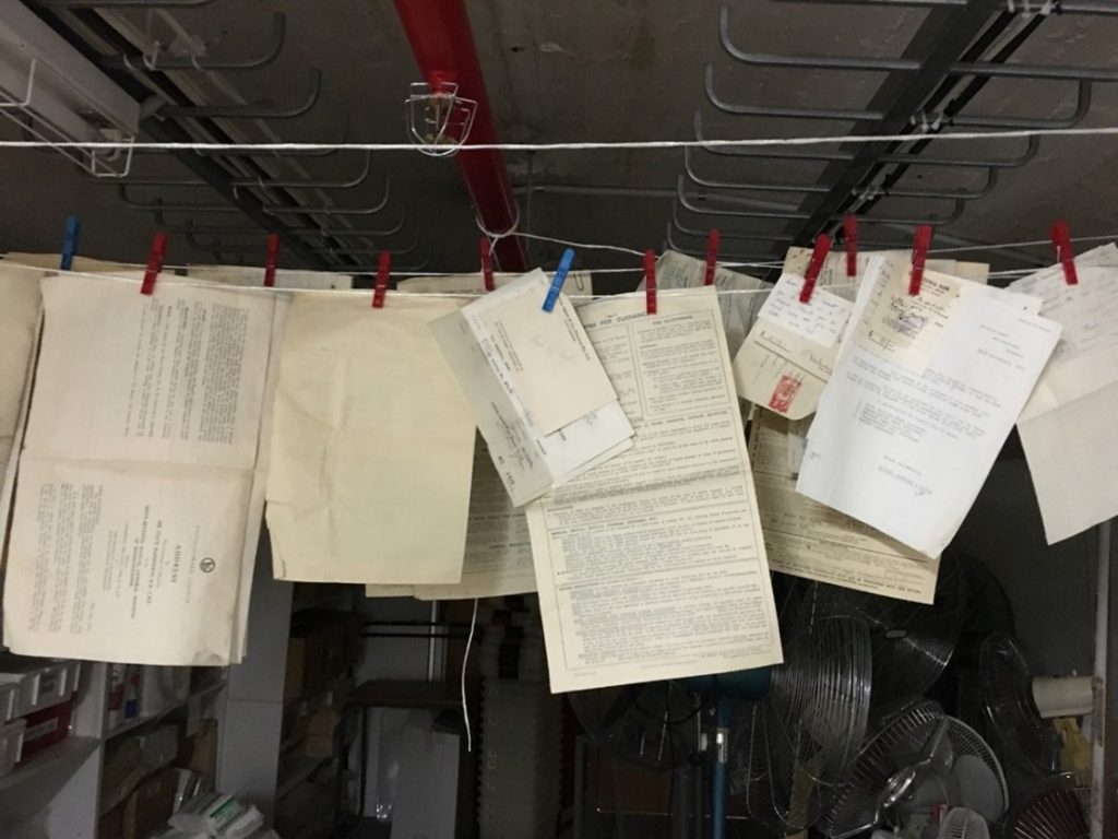 Drying water-damaged papers