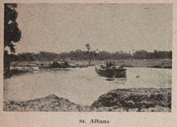Image from the Australian Bush Nursing Journal of flooding in St Albans