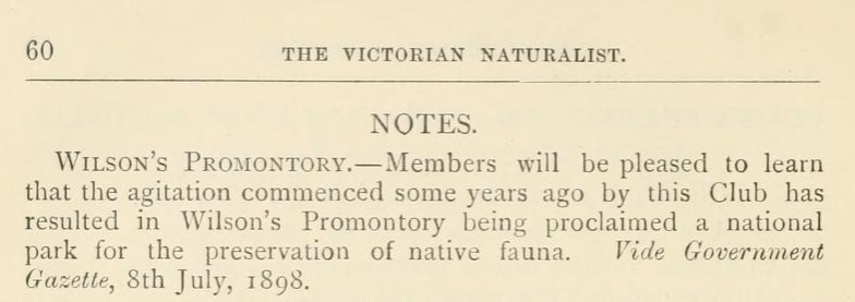 Excerpt of text from the Victorian naturalist