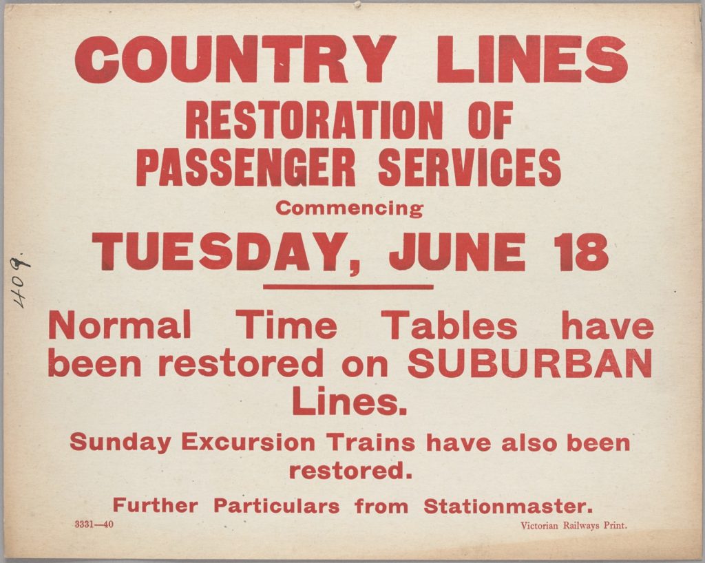 Country lines restoriation of passenger services H81.124/610