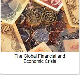 Image of notes & coins for Global  Financial & Economic Crisis