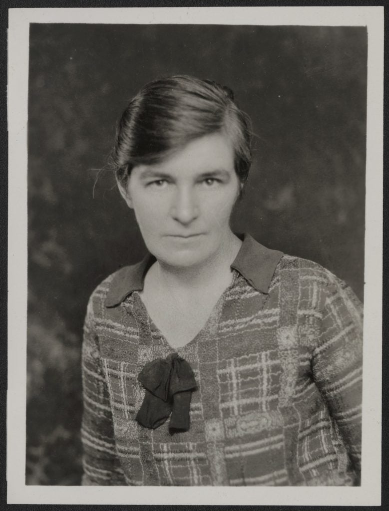 Black and white photo of Nettie Palmer
