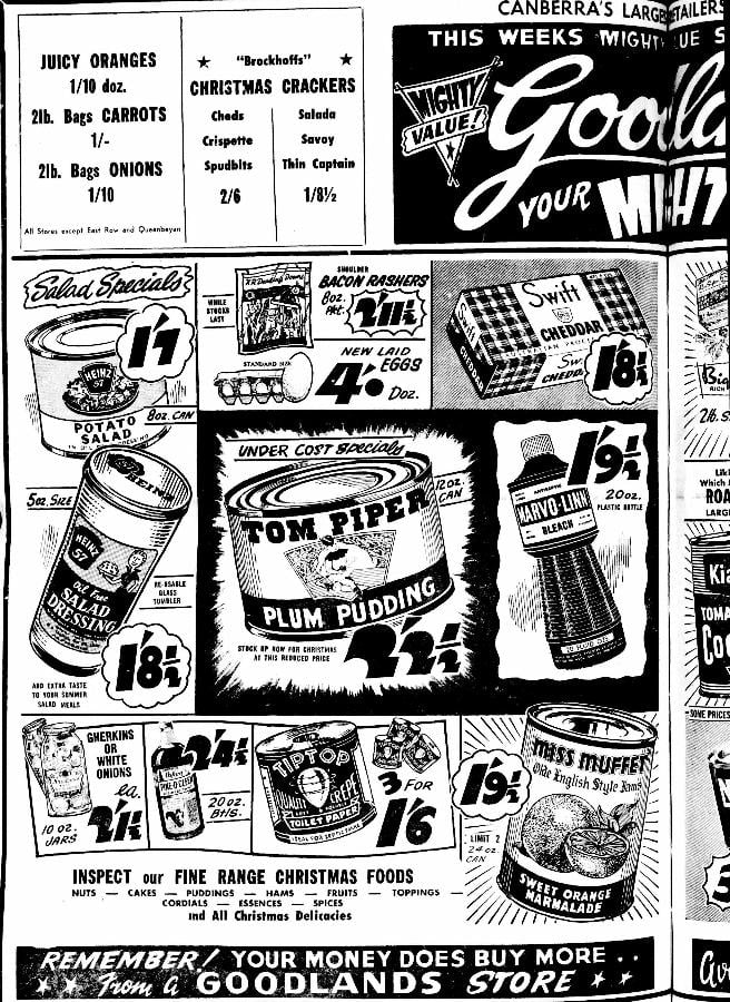 1961 'Advertising', The Canberra Times (ACT: 1926 - 1995), 16 November, p. 20