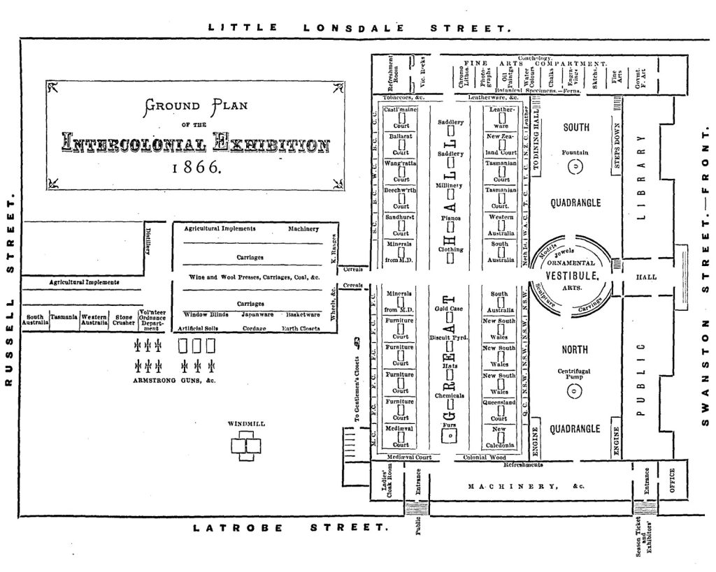 floor plan of exhibition halls 