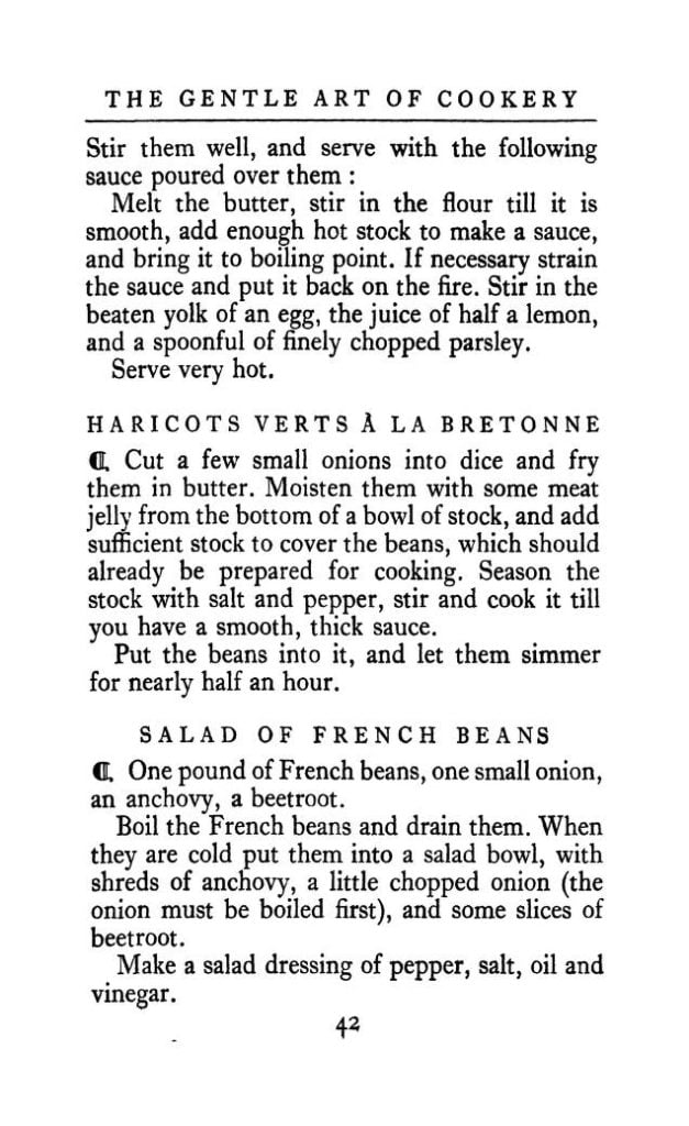 Image of text of recipes from The gentle art of cookery