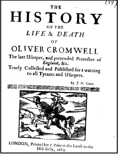text on book cover with black and white illustration of knight in armour riding a horse
