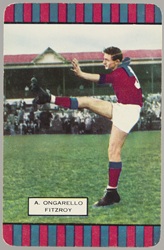 Football card with Fitzroy player